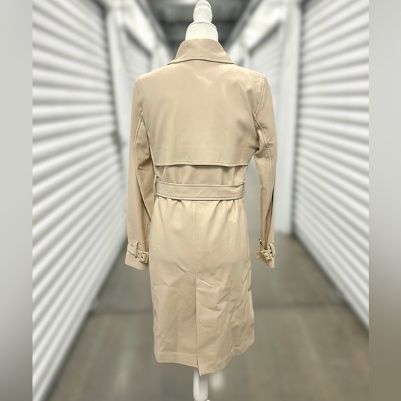 NWT - Mango - buttery faux Leather trench coat - M - Picture 5 of 15
